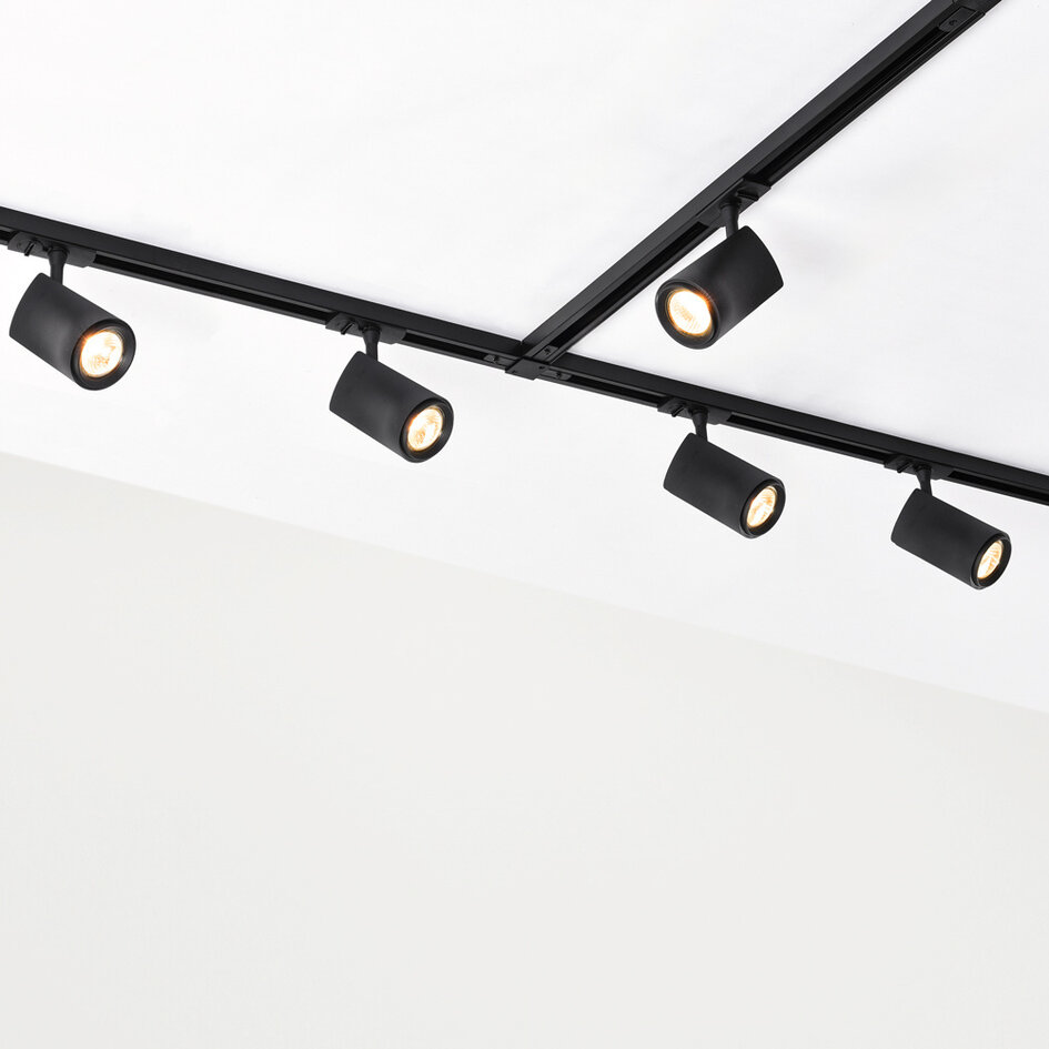 Skenspotlight Lola 1-fas, svart