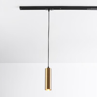 Cylinderformad pendellampa Simon 1-fas, guld