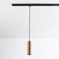 Cylinderformad pendellampa Simon 1-fas, guld
