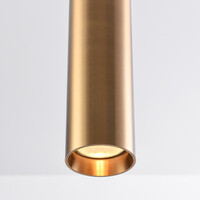 Cylinderformad pendellampa Simon 1-fas, guld