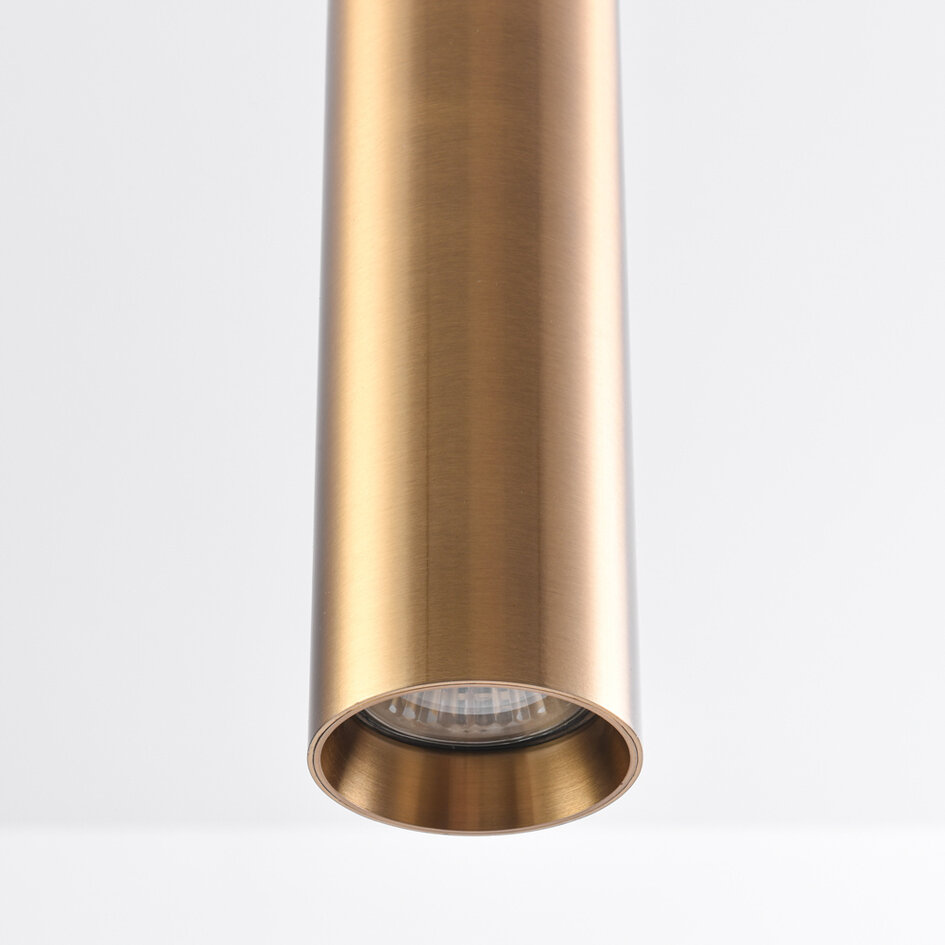 Cylinderformad pendellampa Simon 1-fas, guld