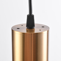 Cylinderformad pendellampa Simon 1-fas, guld
