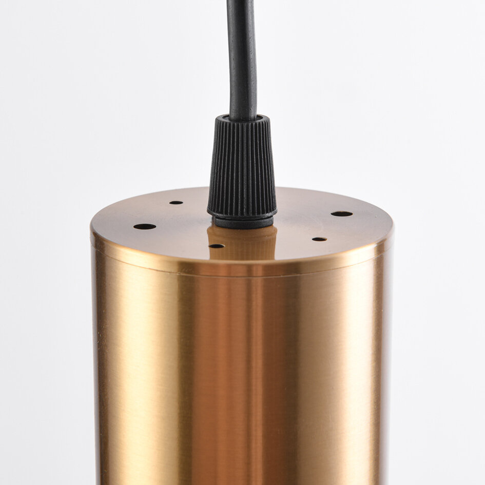 Cylinderformad pendellampa Simon 1-fas, guld