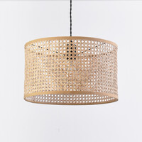 Pendellampa Mimbre med en lampa - rotting