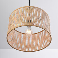 Pendellampa Mimbre med en lampa - rotting