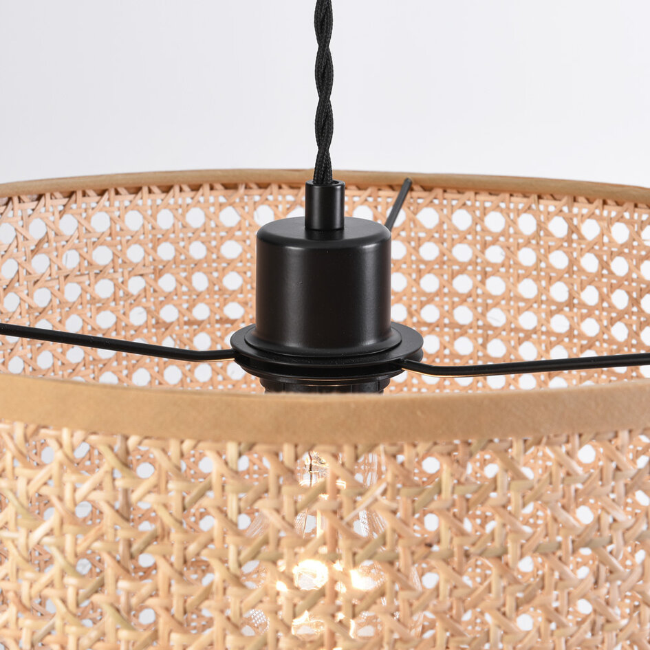 Pendellampa Mimbre med en lampa - rotting