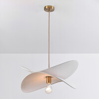 Pendellampa Linha med en lampa - vit