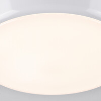 Taklampa vit Ø25,5 cm med nödenhet, sensor och CCT-omkopplare 3000/4000/6000K