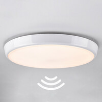 Taklampa vit Ø35,2 cm med CCT-omkopplare och sensor - 3000K/4000K/6000K