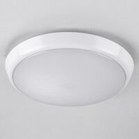 Taklampa vit Ø25,5 cm med nödenhet och CCT-switch 3000/4000/6000K