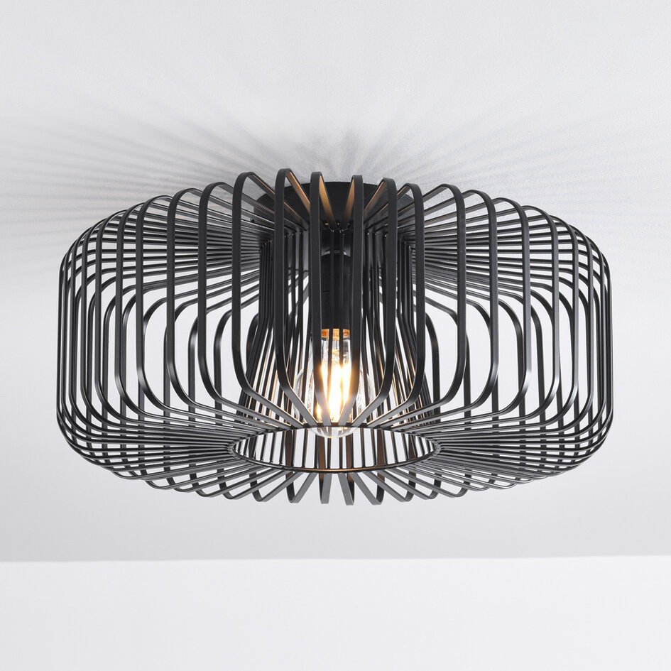 Taklampa Metallo med en lampa - svart