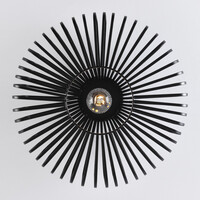 Taklampa Metallo med en lampa - svart