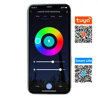 Smart stående utomhuslampa Simone - 100 cm antracit med 4,9W wifi-LED-lampa och Tuya Smart-app