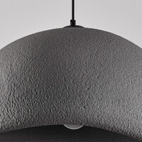 Wabi sabi-pendellampa Urban Stone med grått stenmönster - 48 x 38 cm