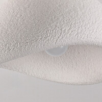 Wabi sabi-taklampa Concrete Aura 38 x 30 cm med stenmönster - vit