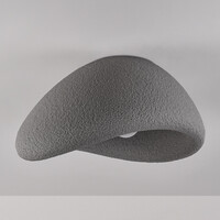 Wabi sabi-taklampa Concrete Aura 60 x 47 cm med steneffekt - grå