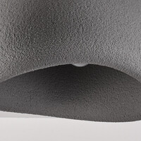 Wabi sabi-taklampa Stone Craft med steneffekt 48 x 38 cm - grå