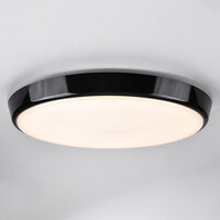 Plafond i svart Ø35,2 cm med nödenhet - CCT-omkopplare 3000K/4000K/6000K