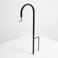 Metallträdgårdspålar med krok 62,5 cm set om 5 stycken