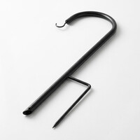 Metallträdgårdspålar med krok 62,5 cm set om 5 stycken