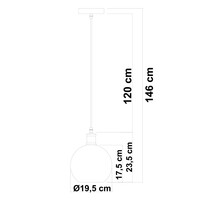 1-ljus taklampa Livia - variant 4