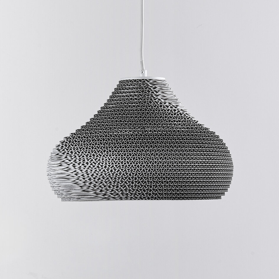 Pendellampa Lena med en lampa - vit kartong