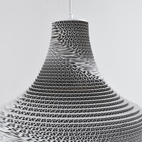 Pendellampa Cato med en lampa - vit kartong