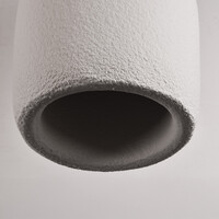 Minimalistisk wabi sabi-pendellampa Hikari med steneffekt Ø31 cm - vit