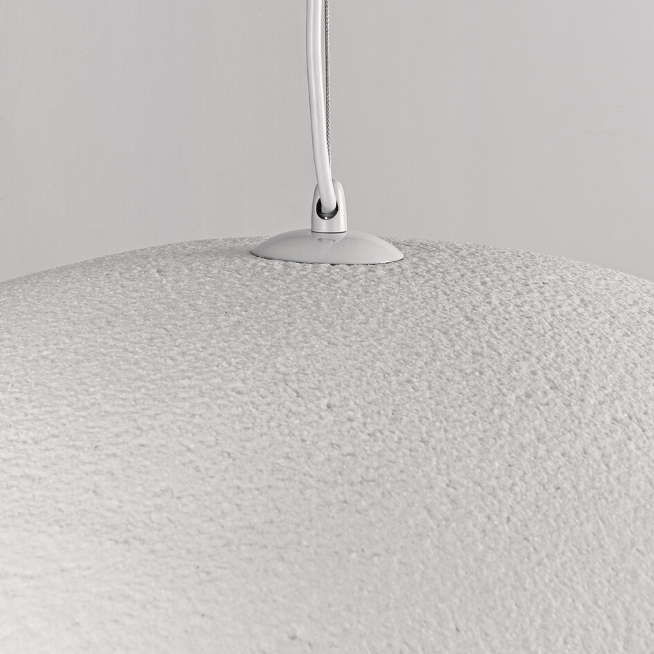 Wabi sabi-pendellampa Kawa med vit steneffekt - 60 x 55 cm