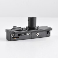 Adapter för pendellampa till 1-fas skena, svart