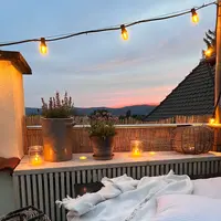 Filament-LED-lampa dimbar, varmvit 1 watt