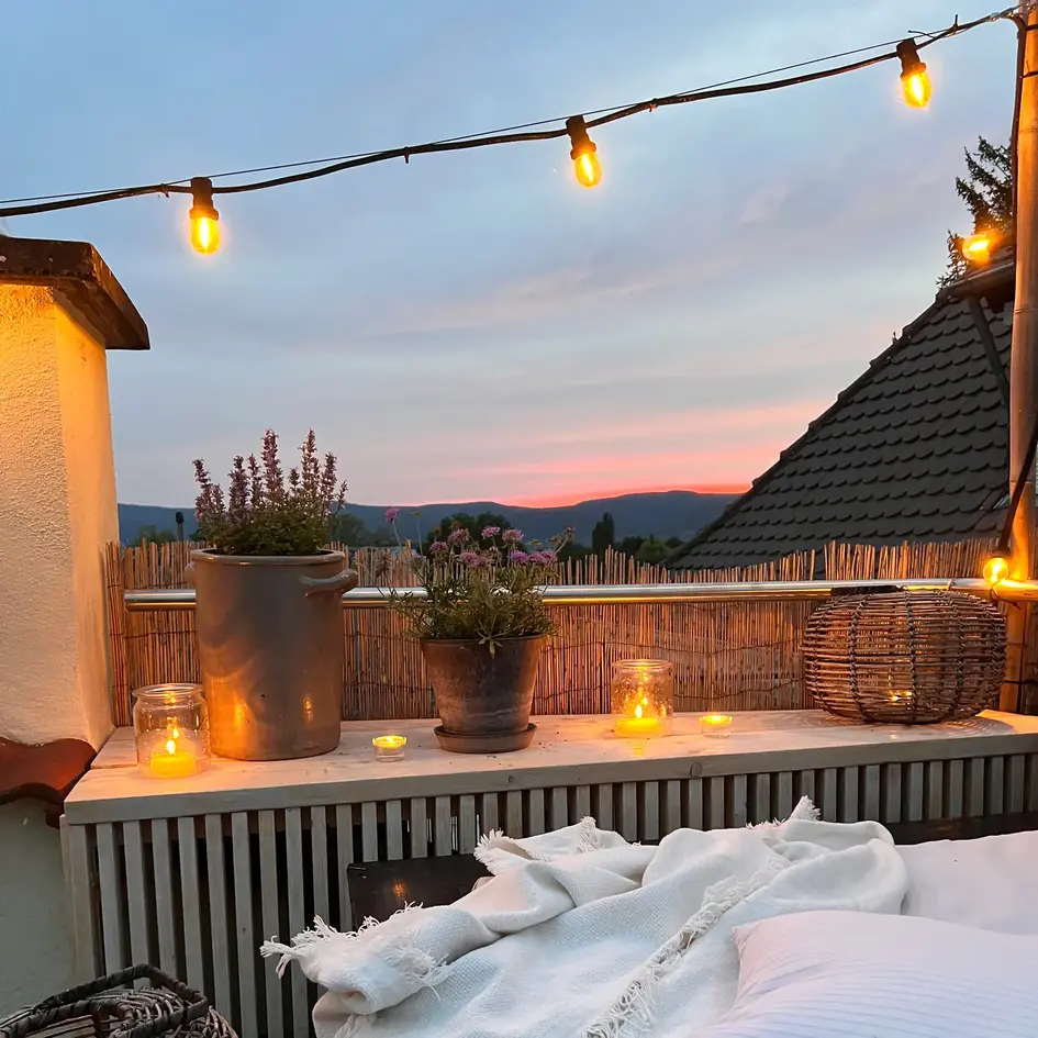 Filament-LED-lampa dimbar, varmvit 1 watt