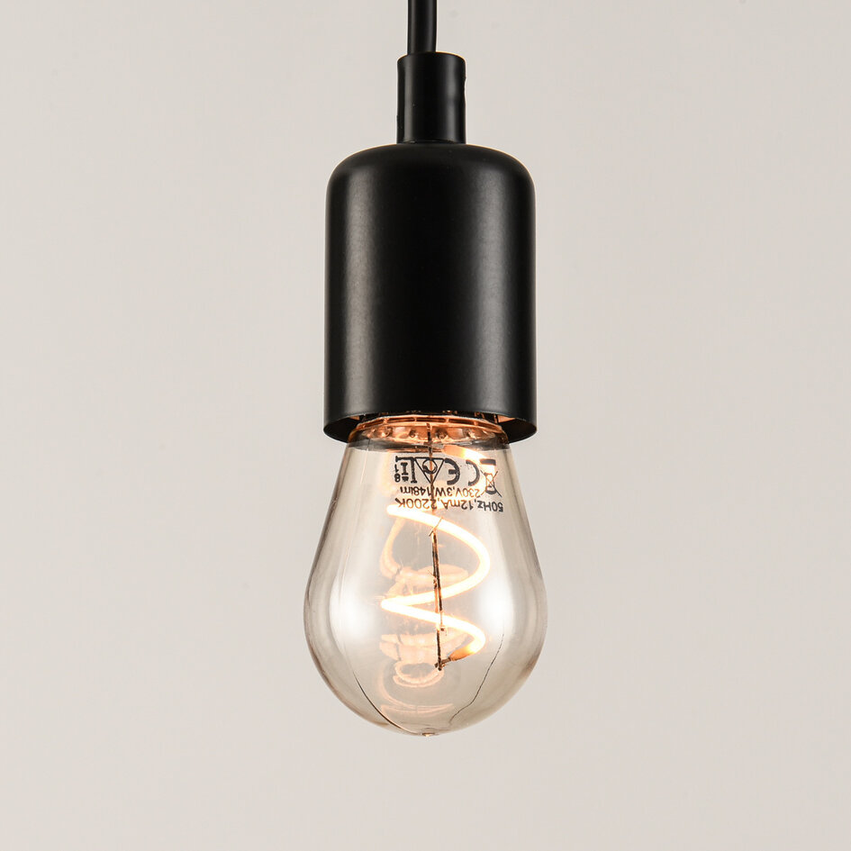Filament-LED-lampa dimbar 3 watt, amber 45 mm (2200K)