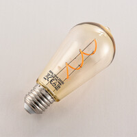 Filament-LED-lampa dimbar 3 watt, amber 60 mm (2200K)
