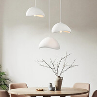 3-ljus Wabi Sabi taklampa vit steneffekt - Sora