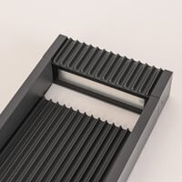 Stående utomhuslampa Andrew med räfflad design - 60 cm antracit med integrerad LED