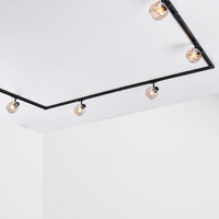 Skenspotlight Juna 1-fas, amberfärgat glas
