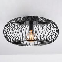 Taklampa Metal med en lampa - svart metall