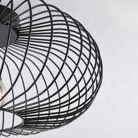 Taklampa Metal med en lampa - svart metall