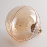 4W filamentlampa E27, 1800K, bärnstensfärgat glas med horisontell ring Ø13 cm - dimbar