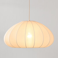 Pendellampa Mesh i tyg - beige