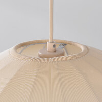 Pendellampa Mesh i tyg - beige