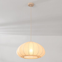 Pendellampa Mesh i tyg - beige