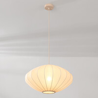 Japandi-pendellampa Veil med en lampa - beige