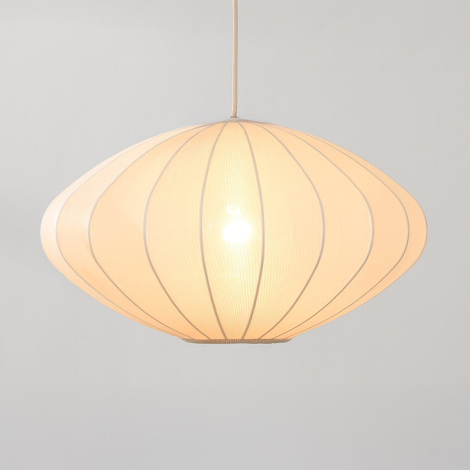Japandi-pendellampa Veil med en lampa - beige