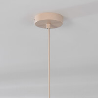 Japandi-pendellampa Veil med en lampa - beige