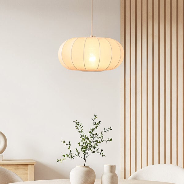 Pendellampa Cima i tyg - beige
