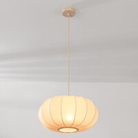 Pendellampa Cima i tyg - beige