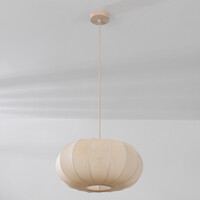 Pendellampa Cima i tyg - beige