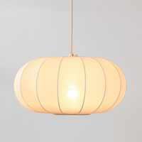 Pendellampa Cima i tyg - beige